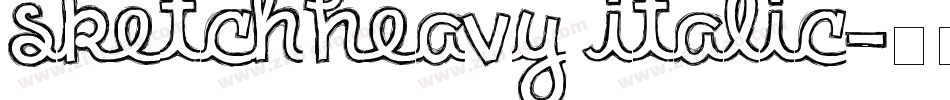 SketchHeavy Italic字体转换